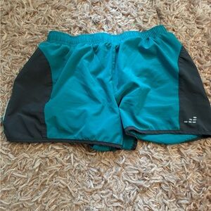 Blue and Black Athletic Shorts